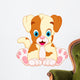 Cute puppy cartoon Wall Decal
