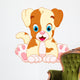 Cute puppy cartoon Wall Decal