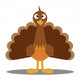 Turkey Cute Cartoon Wall Decal