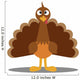 Turkey Cute Cartoon Wall Decal