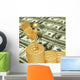 Accountant With Golden Calculator Wall Mural