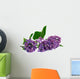 twig of lilac on white background 