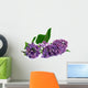 twig of lilac on white background 