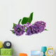twig of lilac on white background 