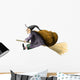 Befana Witch Broom Wall Decal