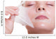 Portrait blond girl in facial mask. Beauty and skin care. 