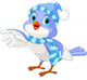 Cute Winter Bird Wall Decal