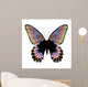 Beautiful Colorful Butterfly on White Background 