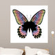 Beautiful Colorful Butterfly on White Background 
