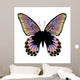 Beautiful Colorful Butterfly on White Background 