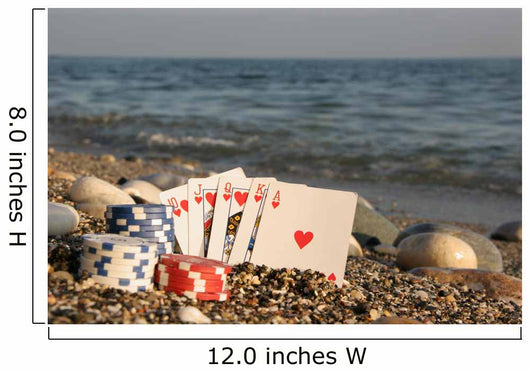 There's nothing better - a royal flush by the sea Wall Mural