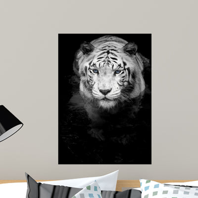 White Tiger shown on a wall