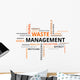 Word Cloud Waste Management Wall Decal