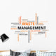 Word Cloud Waste Management Wall Decal
