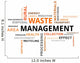 Word Cloud Waste Management Wall Decal