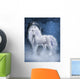 Regal White Unicorn Wall Mural