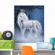 Regal White Unicorn Wall Mural