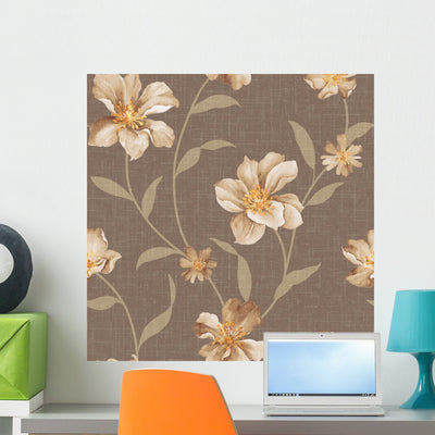 Seamless Pattern Wall Decal Design 8 shown on a wall