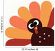 Beautiful cartoon Turkey Bird for Thanksgiving day Wall Mural
