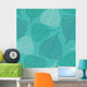 Seamless Pattern with Leaves Wall Decal