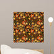 Festive Khokhloma Seamless Pattern Wall Decal