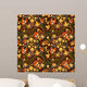 Festive Khokhloma Seamless Pattern Wall Decal
