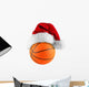 basketball santa hat Wall Decal