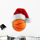 basketball santa hat Wall Decal