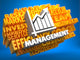 Management. Wordcloud Concept. Wall Mural