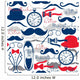 Retro Vintage Seamless Pattern Wall Decal Design 2