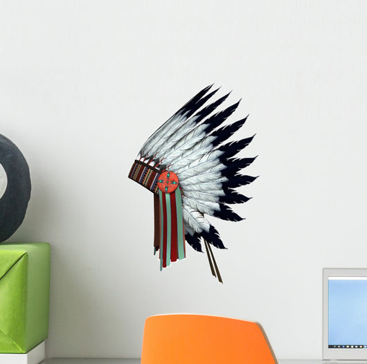 Native American War Bonnet Wall Decal