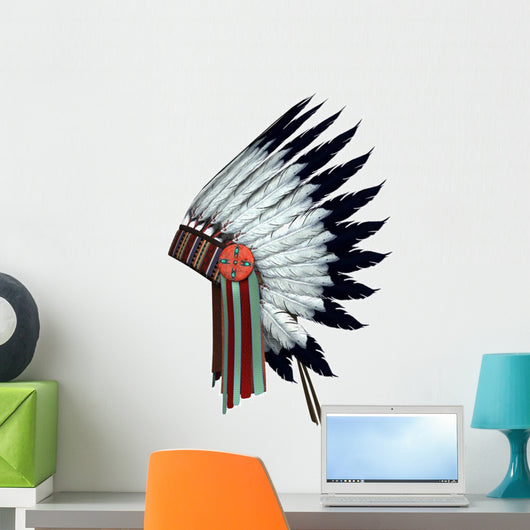 Native American War Bonnet Wall Decal