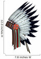 Native American War Bonnet Wall Decal