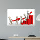 3D Human Characters Holding Puzzles Wall Decal