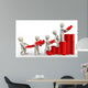 3D Human Characters Holding Puzzles Wall Decal