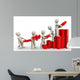 3D Human Characters Holding Puzzles Wall Decal