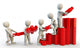3D Human Characters Holding Puzzles Wall Decal