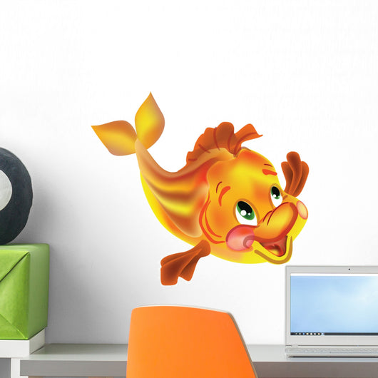 Golden Fish Wall Decal