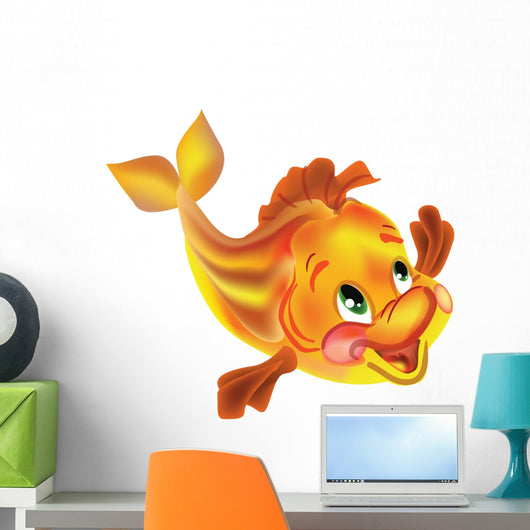 Golden Fish Wall Decal