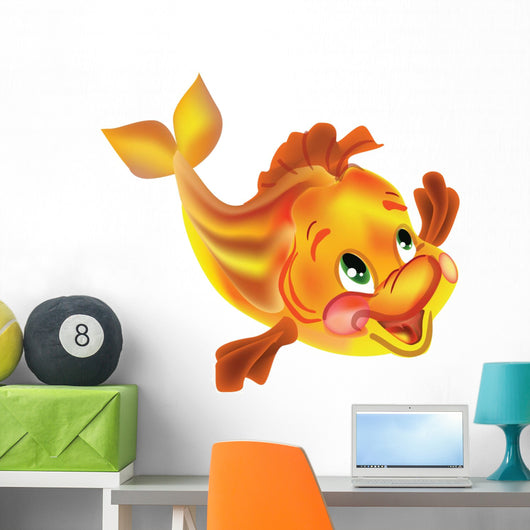 Golden Fish Wall Decal