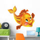 Golden Fish Wall Decal