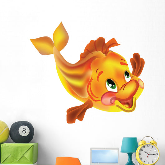 Golden Fish Wall Decal