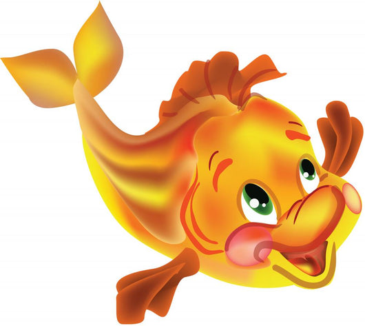 Golden Fish Wall Decal