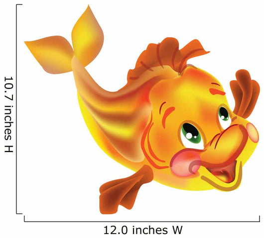 Golden Fish Wall Decal