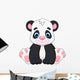 Cute Baby Panda Cartoon Wall Decal