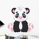 Cute Baby Panda Cartoon Wall Decal