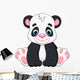 Cute Baby Panda Cartoon Wall Decal