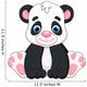 Cute Baby Panda Cartoon Wall Decal