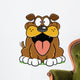 Happy Cartoon Dog Vector Wall Decal