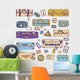 Vintage suitcases Travel Wall Decal